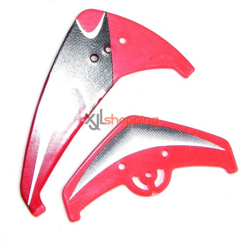 Red L6021 tail decorative set LS lishitoys L6021 helicopter spare parts