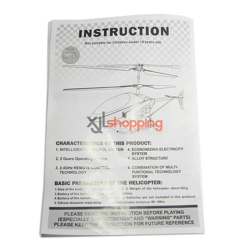 L6023 english manual book LS lishitoys L6023 helicopter spare parts