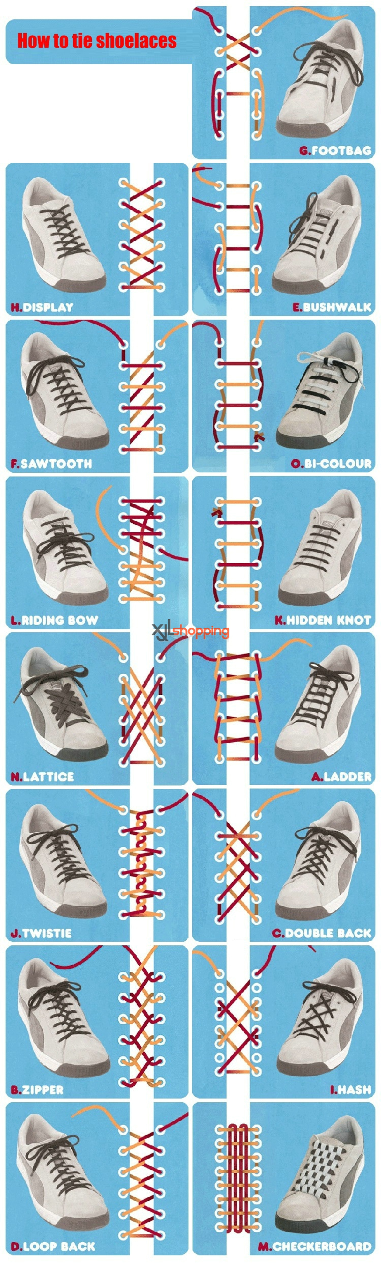 ladder shoelace