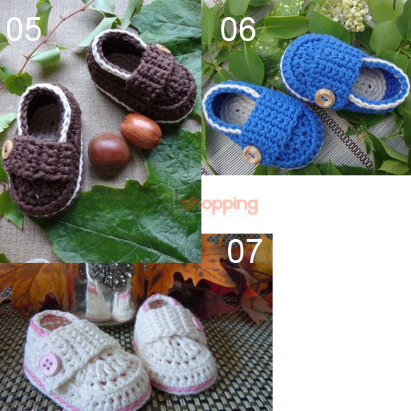 Hand-knitted baby shoes、Baby toddler shoes