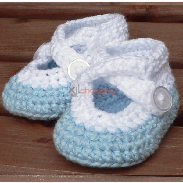 New style Hand-knitted baby shoes、Newborn soft-soled shoes