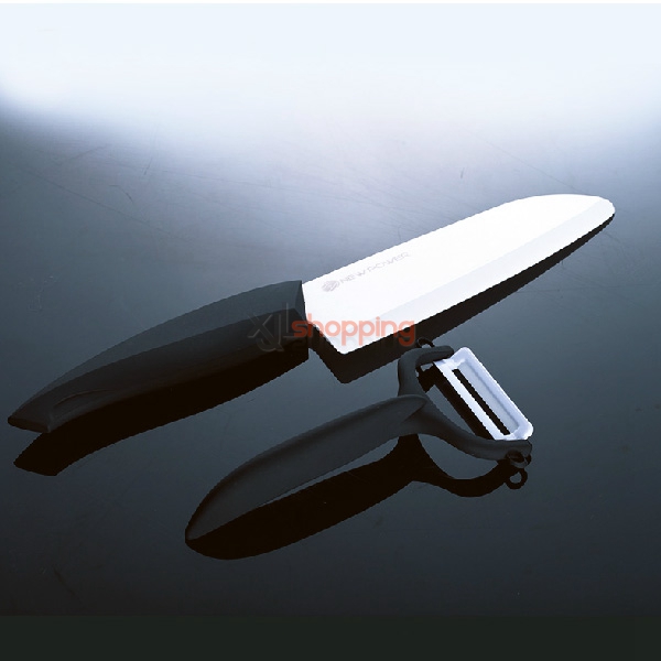 4.5-inch three Des knife + paring knife Antibacterial knife Newpower nano-pure zirconium knife