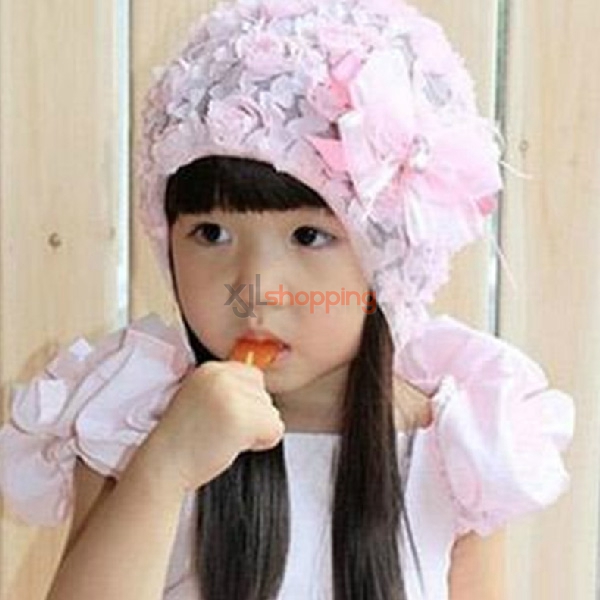 Floral chiffon flower hat