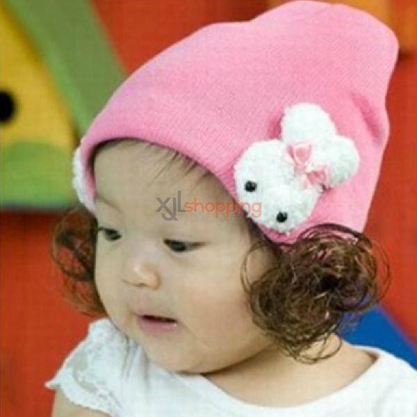 Double Rabbit infants and children's wig hat