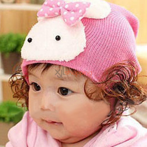 Infants and Children wig rabbit hat