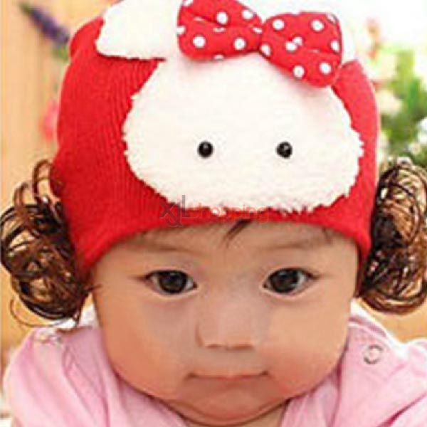 Infants and Children wig rabbit hat