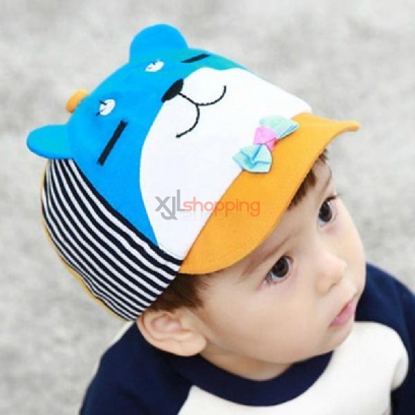 Bow + Bear cloth cap for children