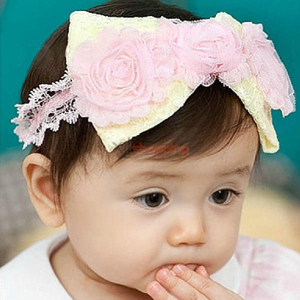 Children love flower hair accessories headband