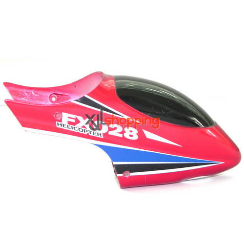 Red FX028 head cover FEIXUAN Fei Lun FX028 helicopter spare parts