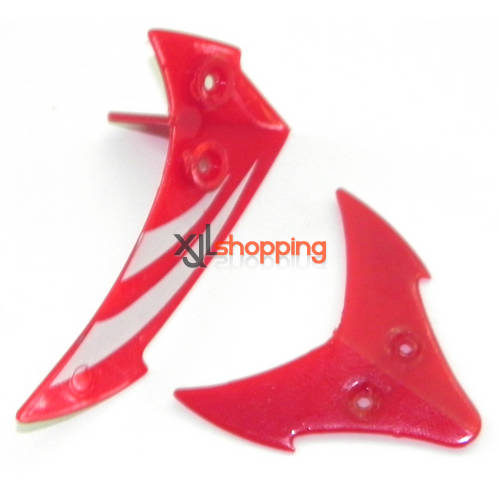 Red FX028 tail decorative set FEIXUAN Fei Lun FX028 helicopter spare parts