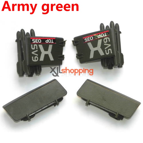 Army green FX060 FX060B side missile launcher set FEIXUAN Fei Lun FX060 FX060B helicopter spare parts