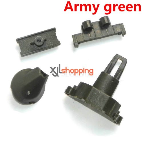Army green FX060 FX060B some plastic fixed parts set FEIXUAN Fei Lun FX060 FX060B helicopter spare parts