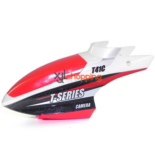 Red T41C T641C head cover MJX T41C T641C helicopter spare parts - Click Image to Close