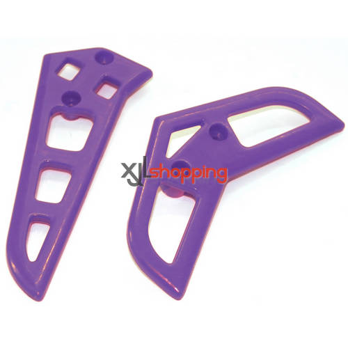 Purple T41C T641C tail decorative set MJX T41C T642C helicopter spare parts