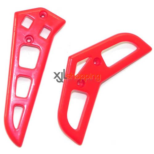 Red T41C T641C tail decorative set MJX T41C T642C helicopter spare parts