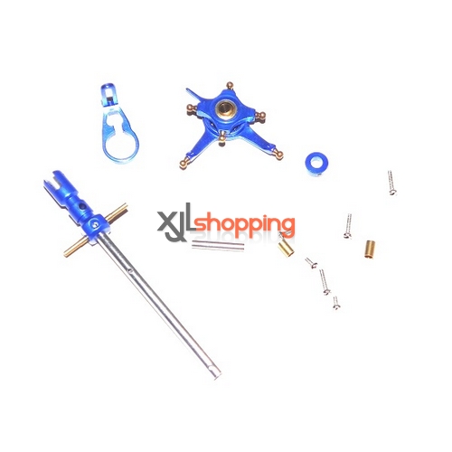 Blue V911 metal parts set WL Wltoys V911 helicopter spare parts - Click Image to Close