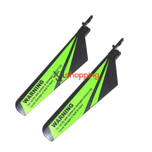 Green V911 main baldes WL Wltoys V911 helicopter spare parts - Click Image to Close