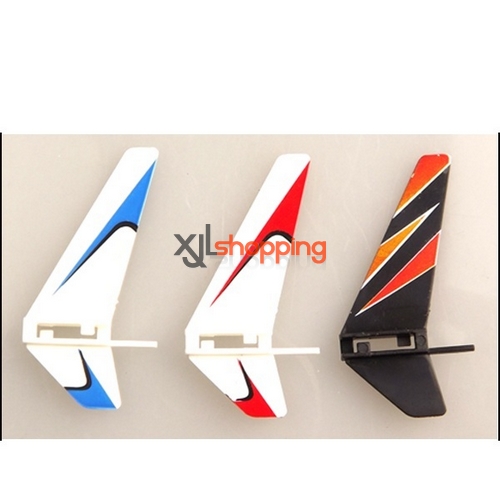 Red V911 tail decorative set WL Wltoys V911 helicopter spare parts - Click Image to Close