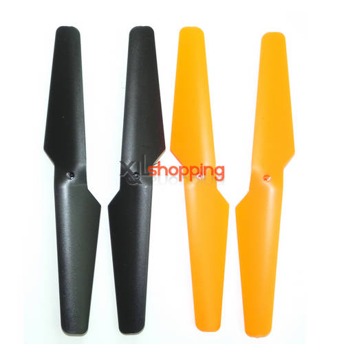 X30 X30V main blades set xinxun x30 x30v quadcopter ufo spare parts Black (Forward + Reverse) + Orange (Forward + Reverse) 4PCS [X30-X30V-11]