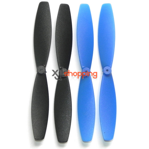 Black-Blue YD-717 main blades Attop toys YD-717 UFO Quadcopter spare parts