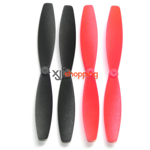 Black-Red YD-717 main blades Attop toys YD-717 UFO Quadcopter spare parts