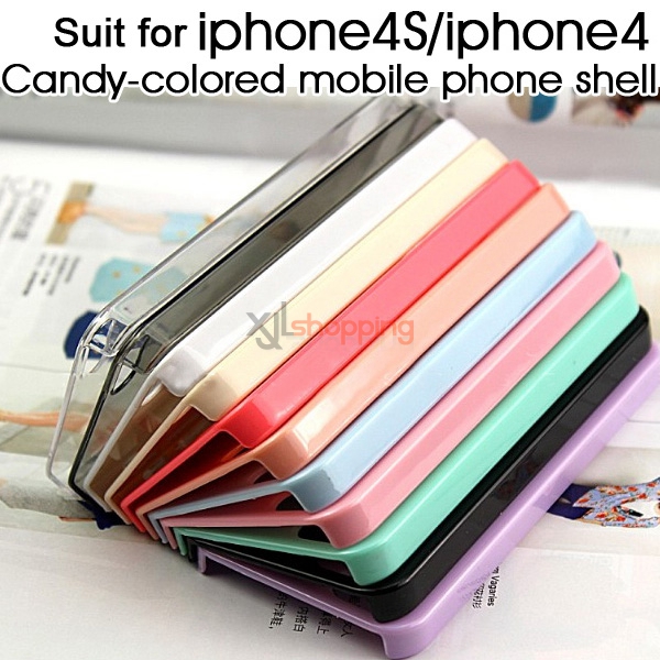 Candy-colored mobile phone shell [for iphone4S/iphone4]