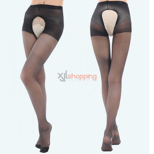 [5pcs]Ms. Sexy ultrathin pantyhose (Open crotch) permeability was thin bottoming socks