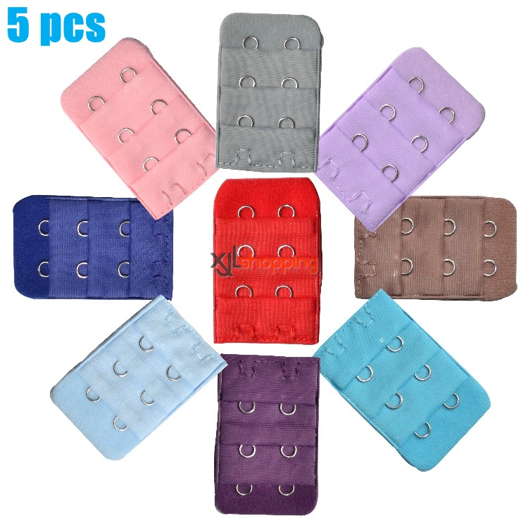 5 pcs 3.2*5.2cm Bra lengthened buckle connecting buckle (3 rows of 2 buckles )