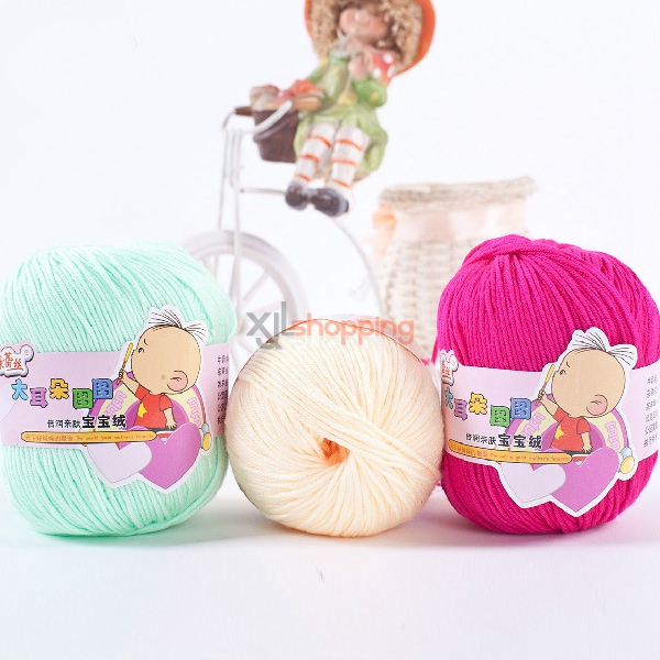 Cotton yarn: baby yarn、Milk cotton yarn、Medium coarse、Fibroin Protein yarn [cotton-yarn-025]