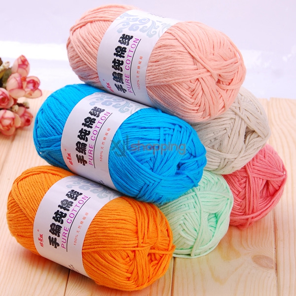 Cotton yarn: 100% medium-coarse cotton yarn, baby yarn