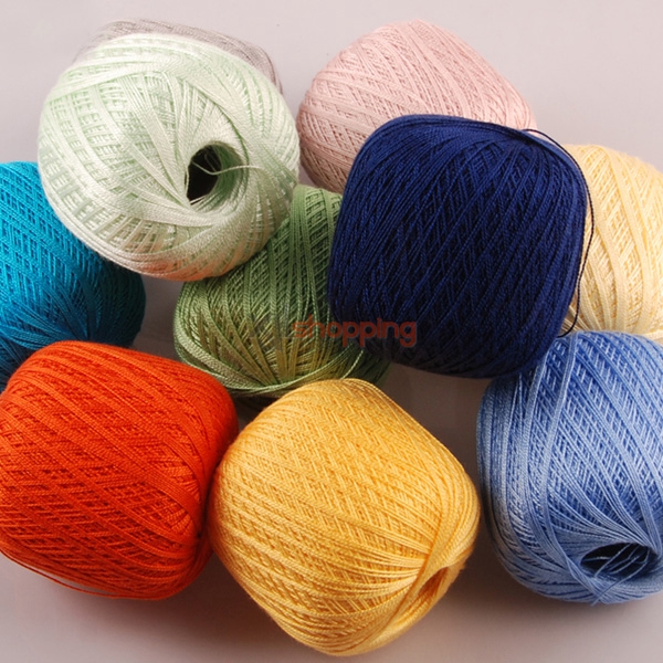 Lace yarn: crochet cotton yarn, silk Linen yarn
