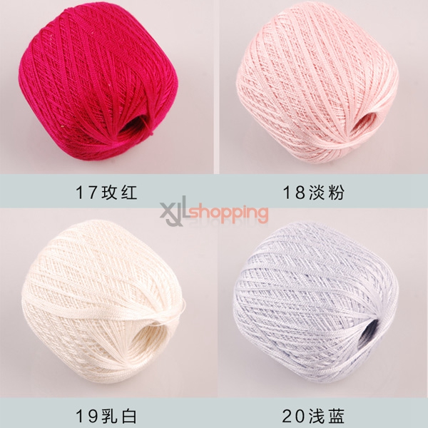 Lace yarn: crochet cotton yarn, silk Linen yarn